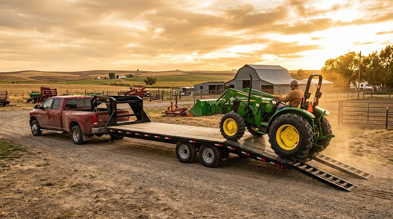 How to Load a Gooseneck Trailer: Balance, Ramps & Chains