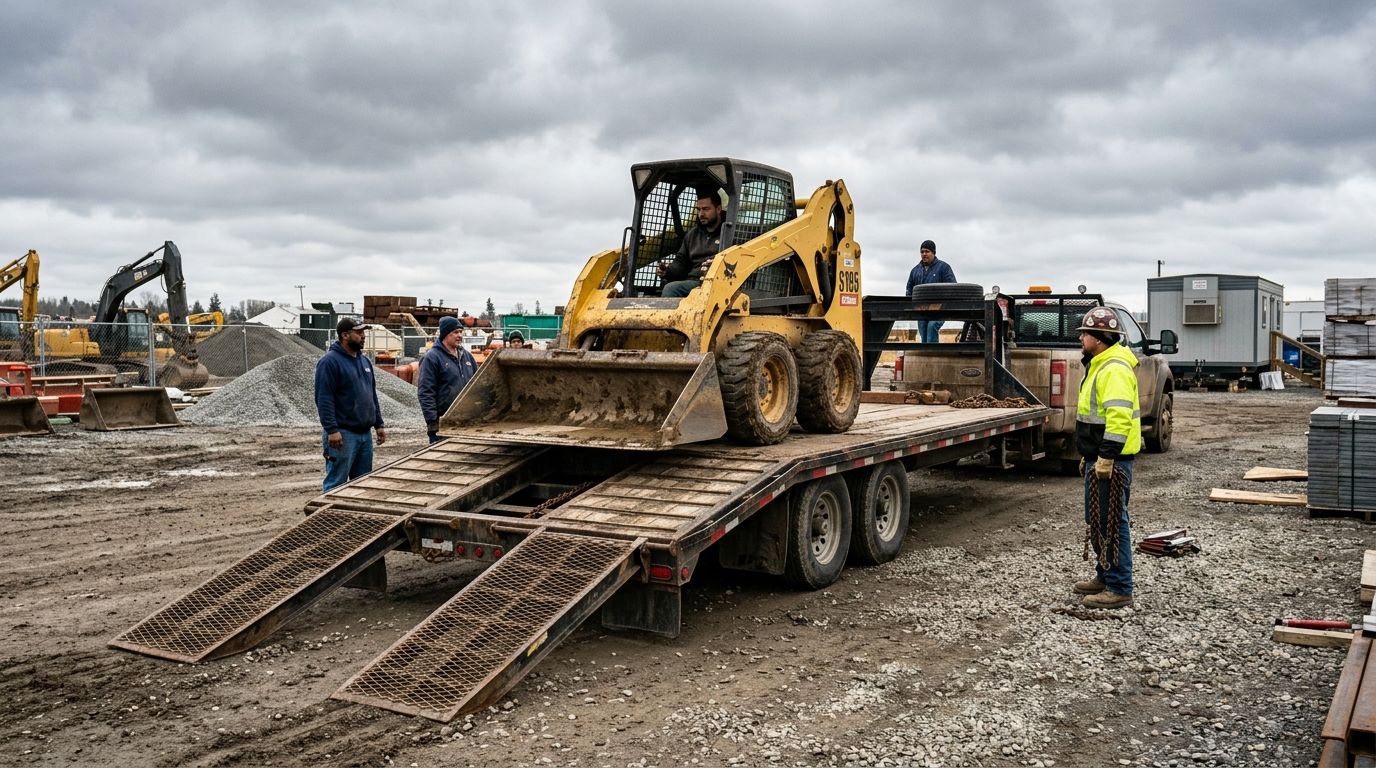 How to Load an Equipment Trailer: Ramps, Balance & Chains