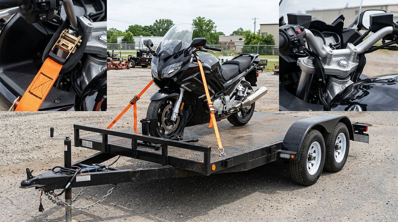 How to Tie Down a Motorcycle on a Trailer So It Never Shifts
